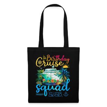 Anniversaire Croisière Squad 2025 - Sac en tissu - noir - Devant