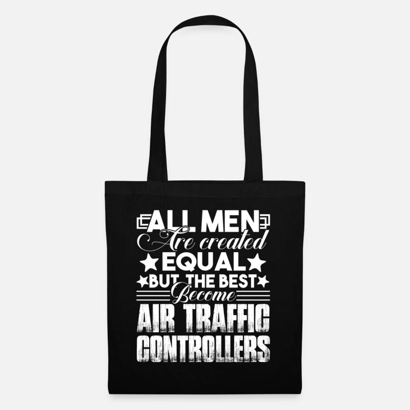 Best Men Become Air Traffic Controllers - Tote Bag - black