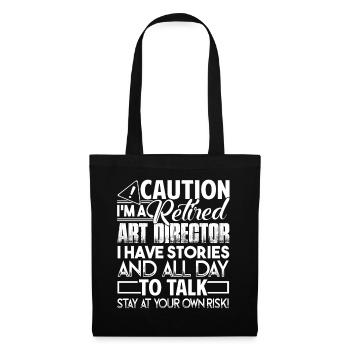 Art Director Caution Retired Art Director - Tote Bag - black - Front