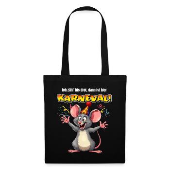 Carnaval Costume Fête Souris Cologne Cologne Alaaf Drôle - Sac en tissu - noir - Devant