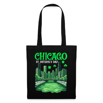 Rivière Chicago Fête de la Saint-Patrick - Sac en tissu - noir - Devant
