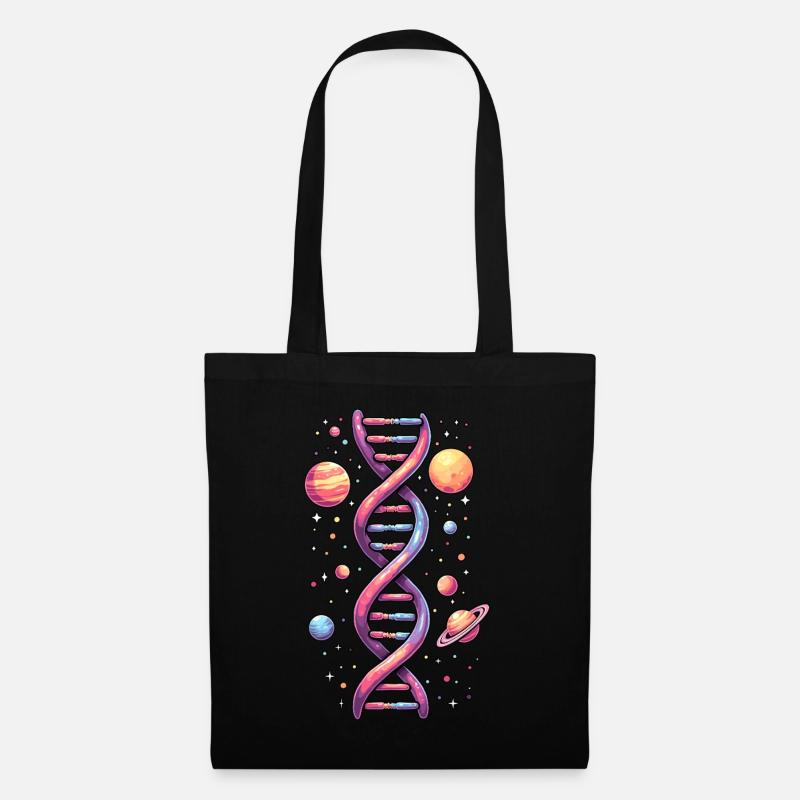 Double Helix DNA Space - Stoffbeutel - Schwarz