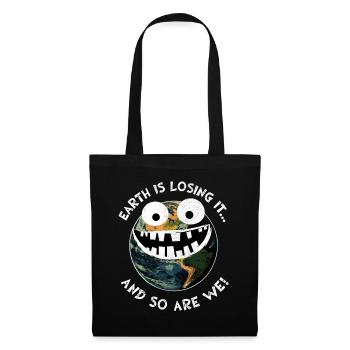 La Terre La perdre Terre Environnement Planète Durable - Sac en tissu - noir - Devant