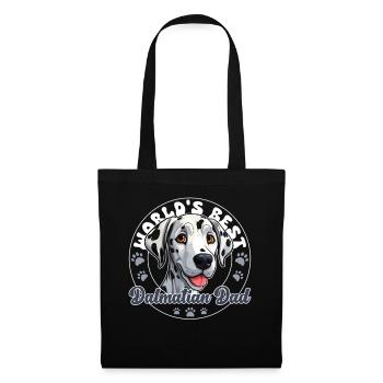 Le meilleur papa dalmatien du monde Papa dalmatien - Sac en tissu - noir - Devant