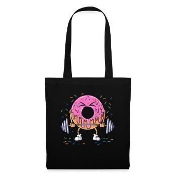 Donut Lifting Weight Trading Workout Gym Training - Tote Bag - black - Front
