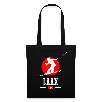 Laax Ski Resort Swiss Alps Souvenir - Tote Bag - black - Front