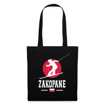 Zakopane Mountains Poland Ski Resort Souvenir - Tote Bag - black - Front