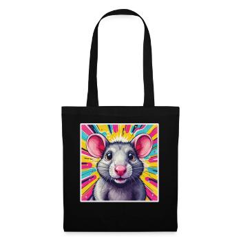 Pop Art Rat - Tote Bag - black - Front