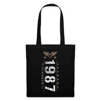 Limited Edition 1987 Strength and Honor Birthday - Tote Bag - black - Front