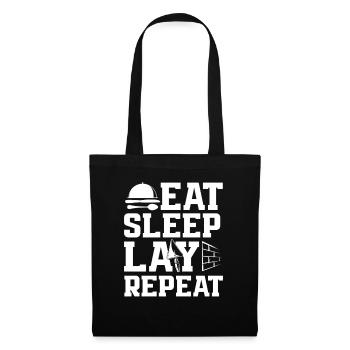 Maurer Eat Sleep Lay Repeat - Tote Bag - black - Front
