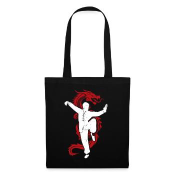 Drôle Kung Fu Combat Sport de combat Chinois - Sac en tissu - noir - Devant