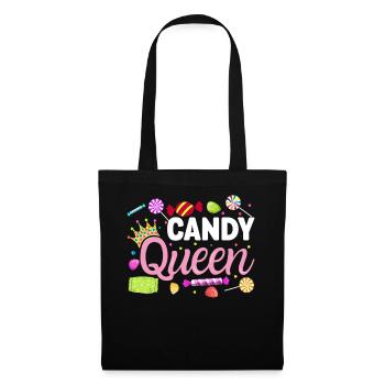 Candy Queen Confiserie Drôle Sweet Tooth Candy - Sac en tissu - noir - Devant