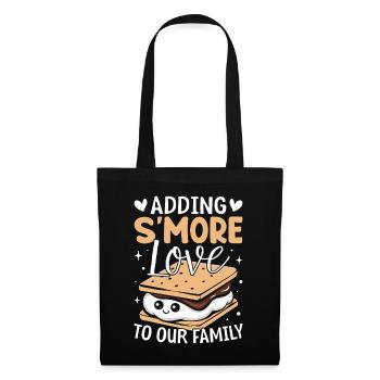 Ajouter S’more Love à notre guimauve familiale - Sac en tissu - noir - Devant