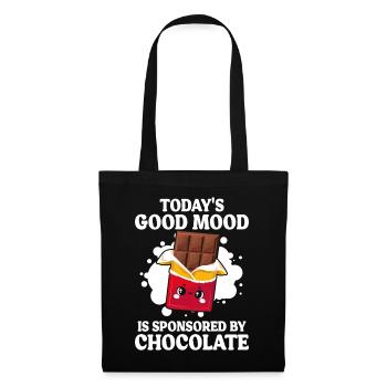 Today's Good Mood Is Sponsored By Funny Chocolate - Tote Bag - black - Front