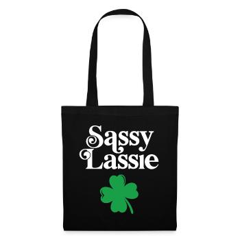 Sassy Lassie - Tote Bag - black - Front