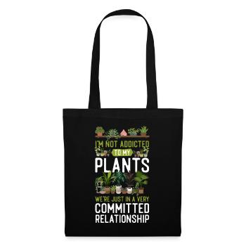 Plant Lover Gardening I'm Not - Stoffbeutel - Schwarz - Vorne