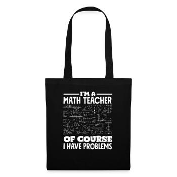 Math Teacher Math Gift - Tote Bag - black - Front