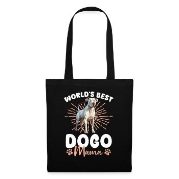 Chien Dogue Argentino La meilleure maman Dogue du monde - Sac en tissu - noir - Devant