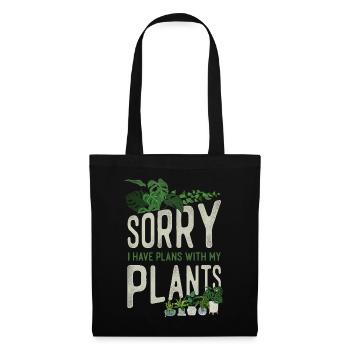 Plant Lover Gardening Sorry I Have - Stoffbeutel - Schwarz - Vorne