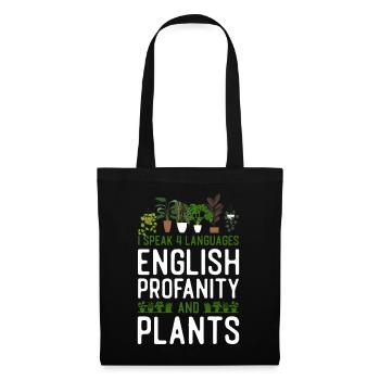 Amateur de plantes Jardinage Je parle 4 - Sac en tissu - noir - Devant