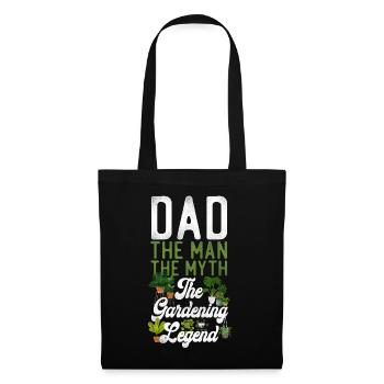 Amoureux des plantes Jardinage Papa Papa Le - Sac en tissu - noir - Devant