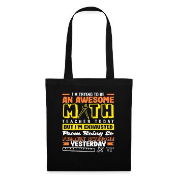 Math Teacher Math Gift - Tote Bag - black - Front