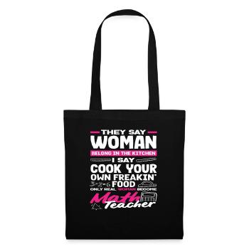 Math Teacher Math Gift - Tote Bag - black - Front