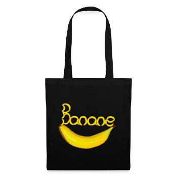 Banana Fruit Fruit Fruits Bananas - Tote Bag - black - Front