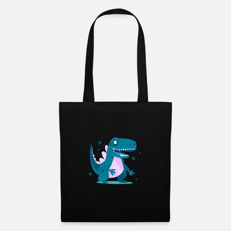 Drache Drachen Kind Kinder - Stoffbeutel - Schwarz