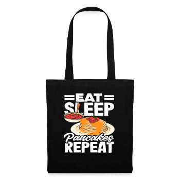 Eat Sleep Pancakes Repeat Breakfast - Tote Bag - black - Front