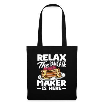 Relax The Pancake Maker is here - Tote Bag - black - Front