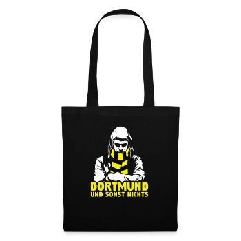 Dortmund und sonst nichts - Stoffbeutel - Schwarz - Vorne