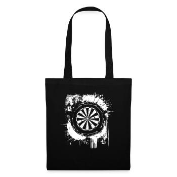 Jeu de fléchettes Graffiti - Sac en tissu - noir - Devant