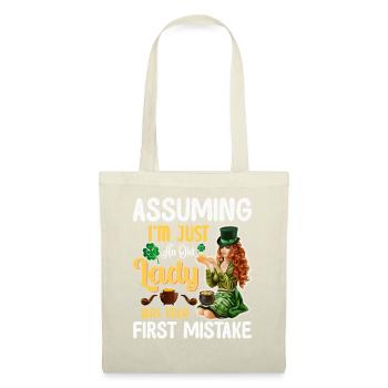 Supposer que je ne suis qu’une vieille dame - Fête de la Saint-Patrick - Sac en tissu - nature - Devant