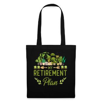 Plant Lover Gardening Retired My - Stoffbeutel - Schwarz - Vorne