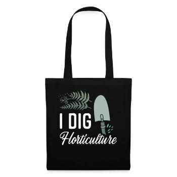 Plant Lover Gardening Pun I Dig - Tote Bag - black - Front