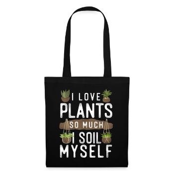Plant Lover Gardening Pun I Love - Tote Bag - black - Front