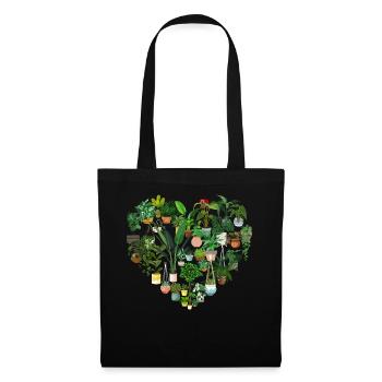 Plant Lover Gardening Heart - Tote Bag - black - Front