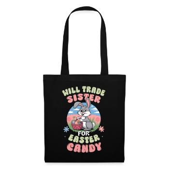 Échangera sa sœur contre des bonbons de Pâques - Sac en tissu - noir - Devant