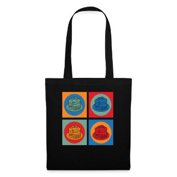Colorful Pancakes Art Breakfast Delight - Tote Bag - black - Front