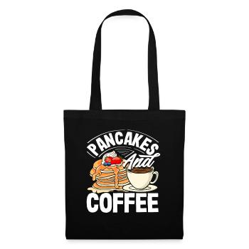Pancakes and coffee for breakfast lovers - Tote Bag - black - Front