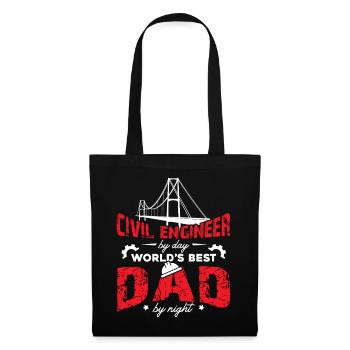 Civil Engineer Civil Engineer Dad - Tote Bag - black - Front