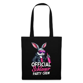 Équipe officielle de la fête Schlager - Sac en tissu - noir - Devant