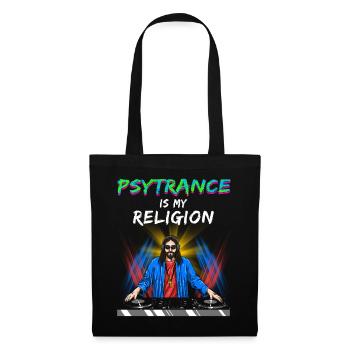 Techno House Party EDM Festival Goa Rave Psytrance - Stoffbeutel - Schwarz - Vorne