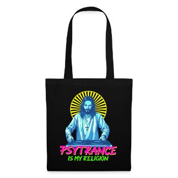 Techno House Party EDM Festival Goa Rave Psytrance - Stoffbeutel - Schwarz - Vorne