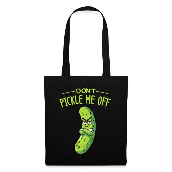 Cornichon à l’aneth Je suis l’un des cornichons - Sac en tissu - noir - Devant