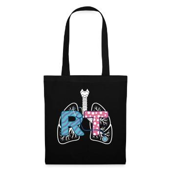 Inhalothérapeute Pneumothérapie Poumon - Sac en tissu - noir - Devant