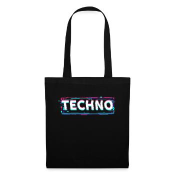 Techno House Party EDM Festival Goa Electro Rave - Sac en tissu - noir - Devant