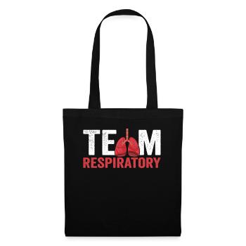 Team Respiratory Therapy Pulmonologist Lung - Tote Bag - black - Front