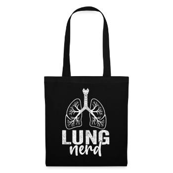 Poumon Nerd Pulmonaire Drôle Inhalothérapeute - Sac en tissu - noir - Devant